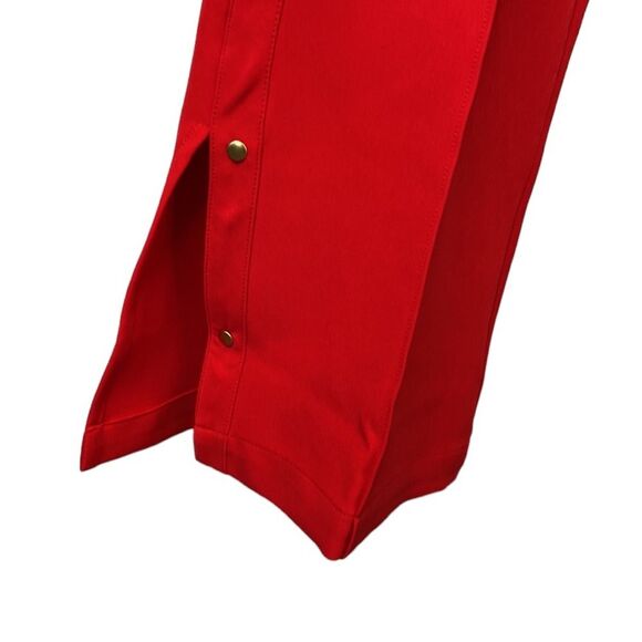 GILI True Red Side Vent Bootcut  Button Detail High Rise Pants Stretch Western - Picture 5 of 16